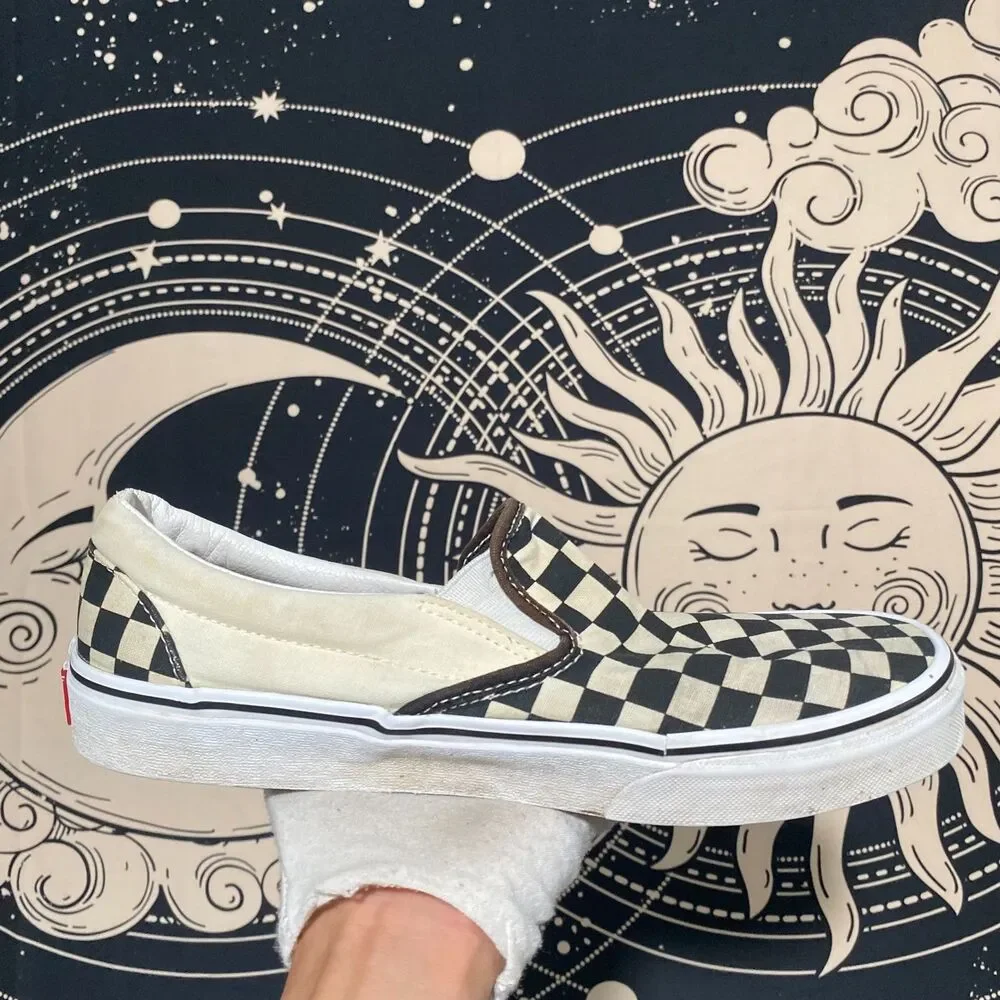 Vans Athletic Sneaker Shoe Unisex M8.5/W10 White Suede Skateboarding